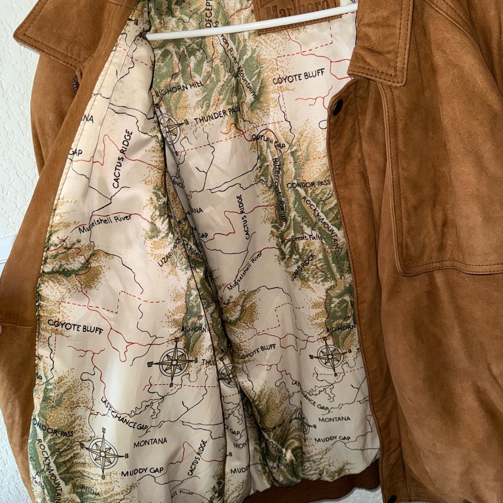 Marlboro Adventure Team Brown Jacket with Map Lining